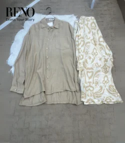 Beige Linen Pants