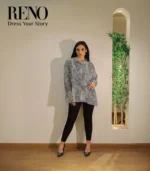 White & Black Linen Blouse – Classic Touch, Modern Style - Image 2