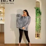 White & Black Linen Blouse – Classic Touch, Modern Style