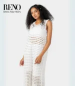 Sleeveless Crochet Dress - Image 2