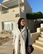 Linen Suit with Side Slits & Button Details