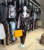 Luxury Satin Pajama Set – Iconic Monogram-Inspired Design (High-Quality Imported) - Image 2