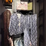 Satin Pajama Set – Luxury Inspired Design with Classic Monogram (High-Quality Imported)