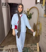 Lightweight and practical denim suit with a modern design - Image 2