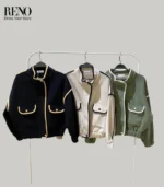 Wool Jacket with Elastic Waist – Practical & Stylish Design - Image 2