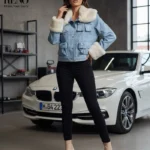 Denim Jacket with Fur Lining – Premium Turkish Fabric
