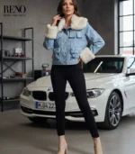 Denim Jacket with Fur Lining – Premium Turkish Fabric