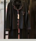 Luxury Winter Pajama Set in Black Design – High-Quality Imported + Gift Bag - Image 3