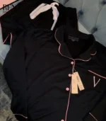 Luxury Winter Pajama Set in Black Design – High-Quality Imported + Gift Bag - Image 4