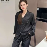 Heart Print Pajama Set – Soft & Feminine