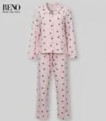 Women’s Pink Pajama – Soft Fabric & Comfortable Design - Image 2