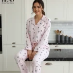 Women’s Pink Pajama – Soft Fabric & Comfortable Design