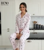 Women’s Pink Pajama – Soft Fabric & Comfortable Design