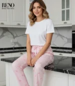 Comfortable Pajama Set with Cute Cartoon Touch - Image 4