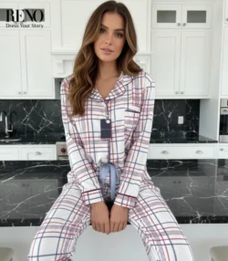 Women’s Winter Plaid Pajama Set